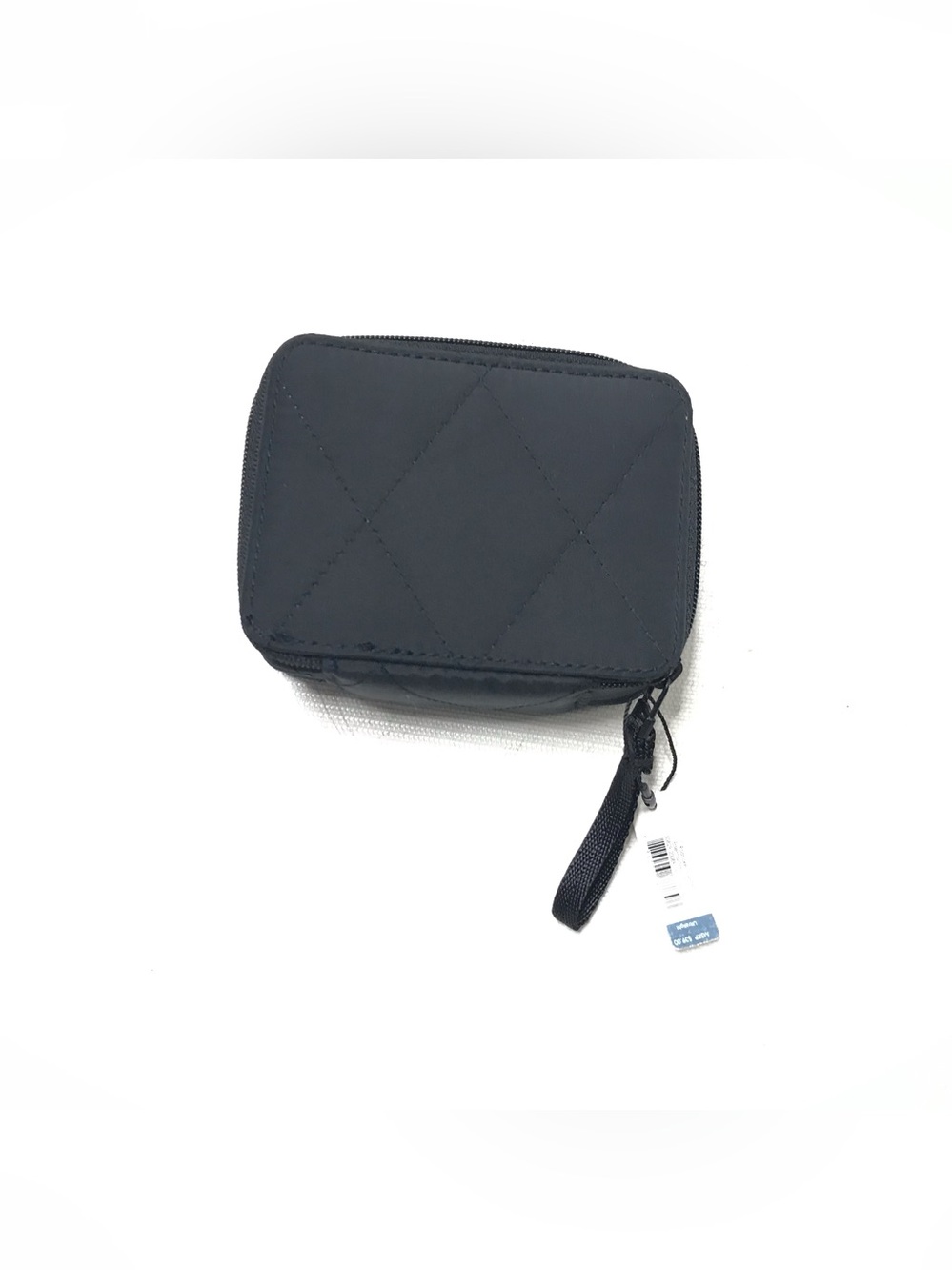 Vera Bradley Essential Travel Pill Case 7-8 Day Black Quilted Moonless Night NEW